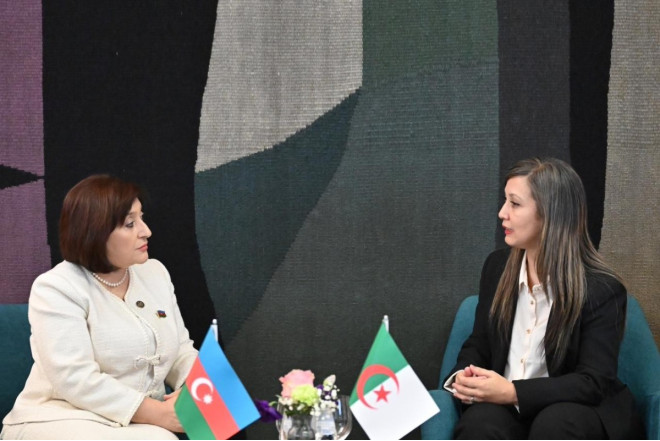 Sahibə Qafarova Əlcəzair Milli Xalq Assambleyasının sədri ilə görüşüb 