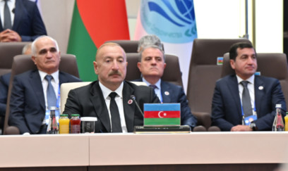 İlham Əliyev “ŞƏT plyus” sammitində çıxış edib