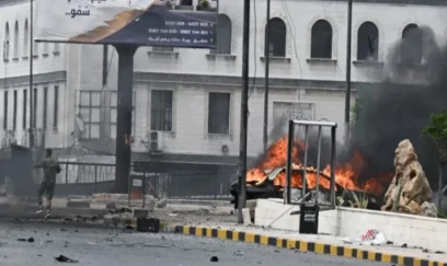 Suriyada hərbi sursat daşıyan avtobus partlayıb