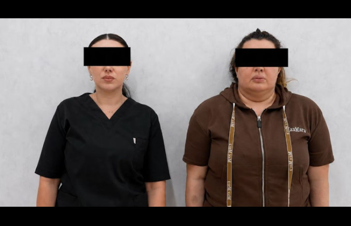 Dövlət Agentliyinin adından istifadə edən qadınlar yaxalandı - VİDEO