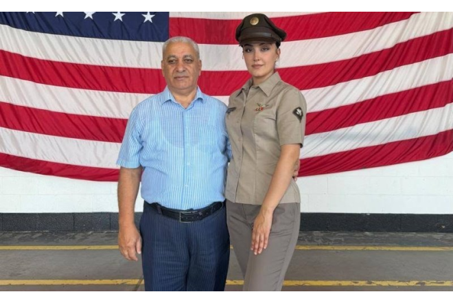 Azərbaycanlı jurnalistin qızı Amerika ordusunda xidmət edir 