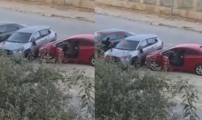 Bakıda qadın maşına hücum çəkdi - VIDEO