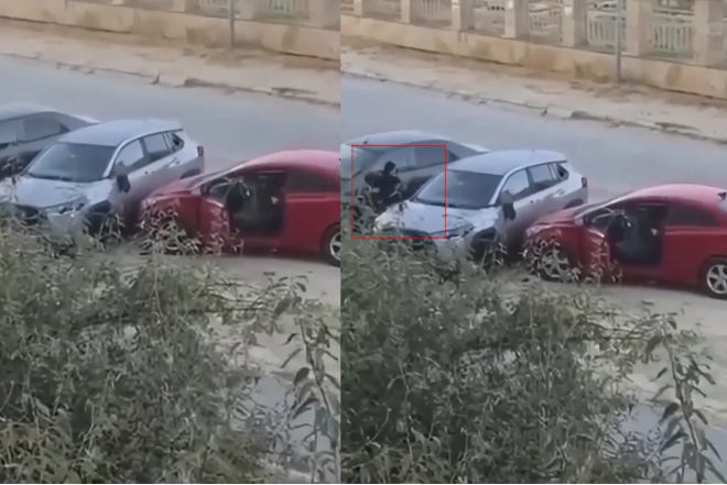 Bakıda qadın maşına hücum çəkdi - VIDEO