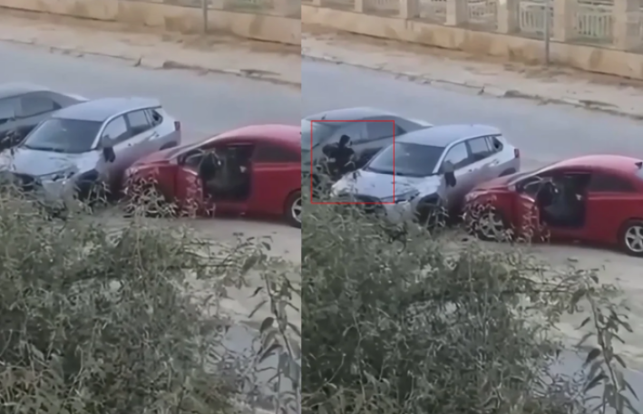 Bakıda qadın maşına hücum çəkdi - VIDEO