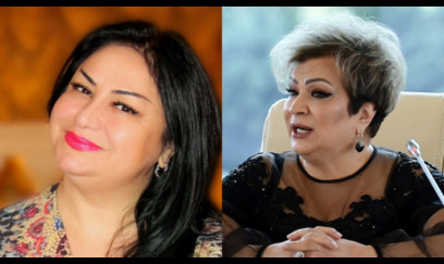 Küsülü olan Afaq Bəşirqızı və Almaz Ələsgərova bir arada - VİDEO