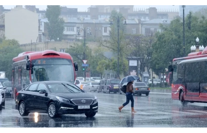Bakıda leysan, bölgələrdə şimşək və dolu gözlənilir 