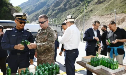 Diplomatlar Kəlbəcərdə “İstisu” mineral su zavodunun fəaliyyəti ilə tanış oldular - FOTOLAR