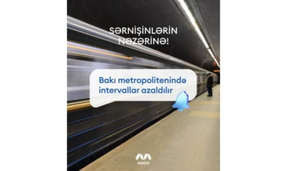 Metroda intervallar AZALDILIR
