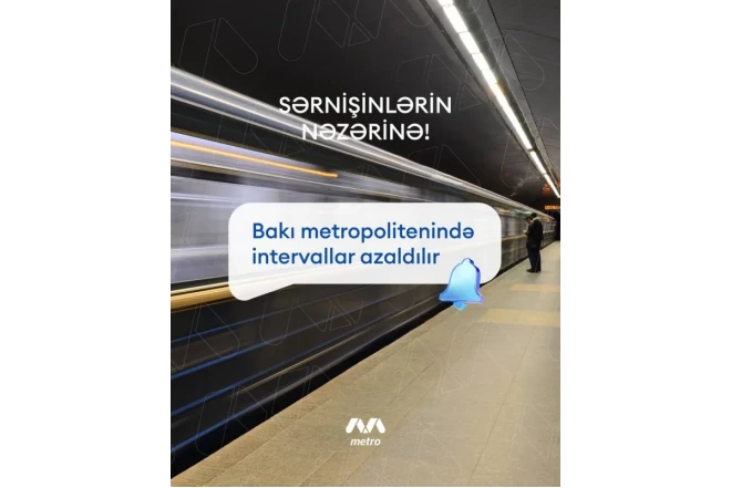 Metroda intervallar AZALDILIR
