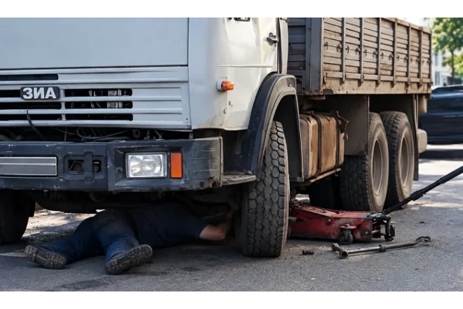 Cəlilabadda sürücü təmir işləri görərkən maşının altında qalıb 