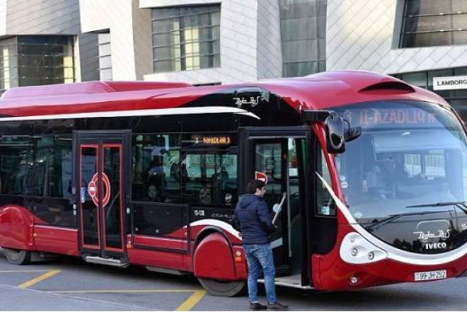 Bakıda bəzi marşrut avtobuslarının yolu dəyişdirildi - SİYAHI