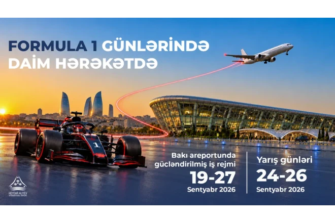 Bakı Aeroportu Formula 1-də gücləndirilmiş iş rejimində işləyəcək 