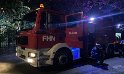 Bakıda məktəbin həyətində yanğın baş verib 