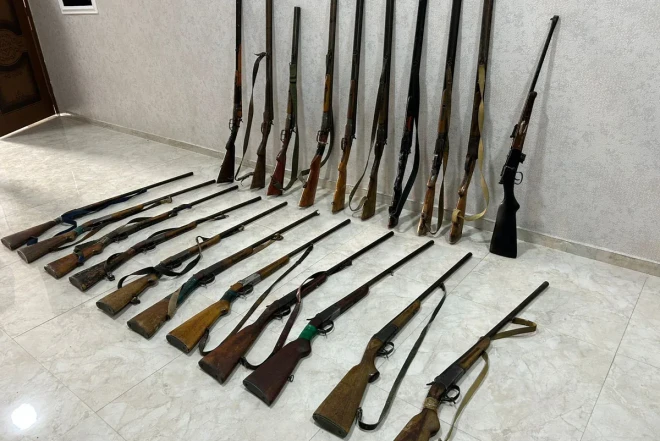 Qanunsuz saxlanılan 16 tüfəng aşkarlanıb 