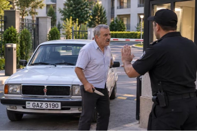 Qardaşının şirkətinə maşınla buraxılmadı, bıçağa əl atdı 