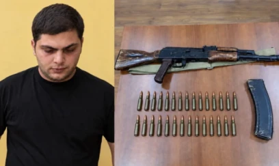 Bərdədə "kalaşnikov" və patronlar aşkarlandı 
