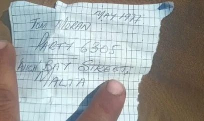 49 il sonra mesajı üzə çıxdı 