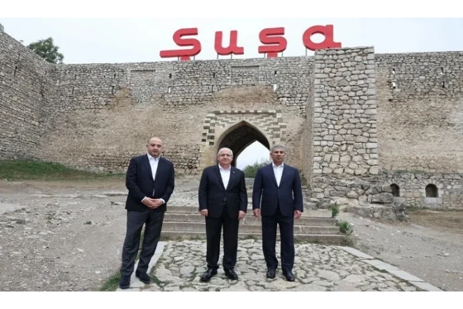 Həsənov, Gülər və Çikovani Şuşada 