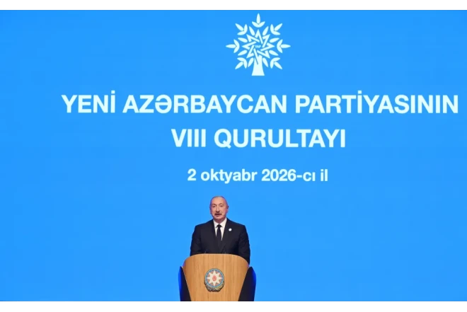 YAP-ın Qurultayı keçirilir: İlham Əliyev çıxış edib - FOTO + YENİLƏNİB