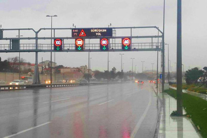 Bakıda bir neçə yolda sürət həddi endirildi