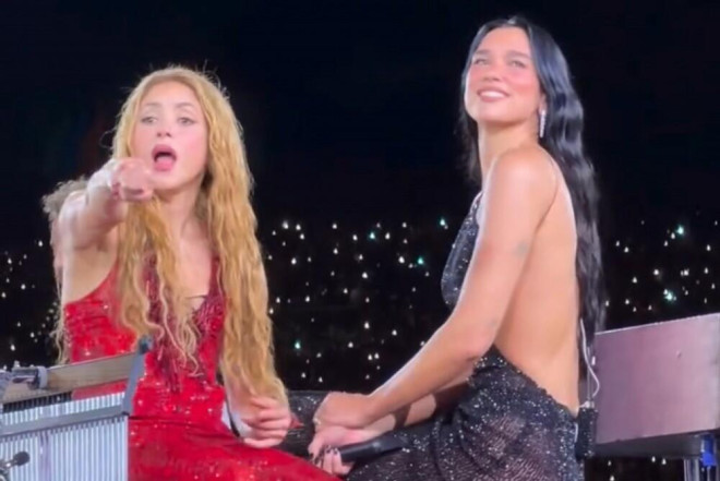 Şakiranın Madrid konsertində Dua Lipa sürprizi - VIDEO