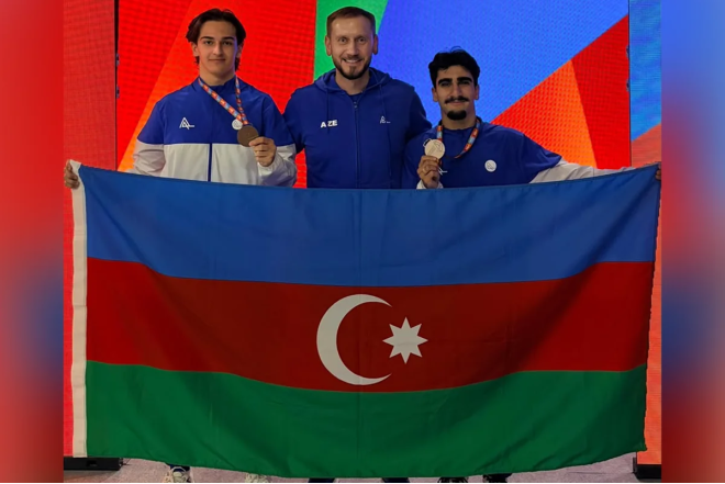 Azərbaycanın batut gimnastları Dünya Kubokunda bürünc medal qazanıblar 