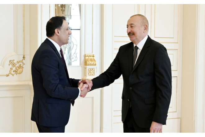 Prezident Böyük Britaniyanın nazirini qəbul etdi 