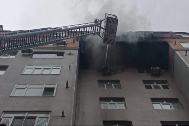 Ceyranbatan qəsəbəsində yaşayış binasında yanğın söndürülüb 