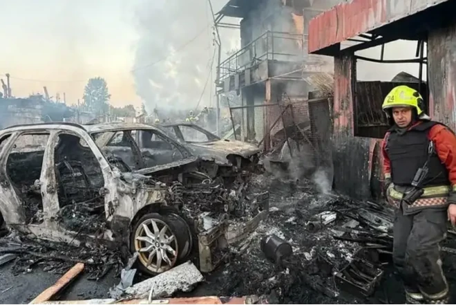 Rusiya ordusu Zaporojyeni bombalayıb 