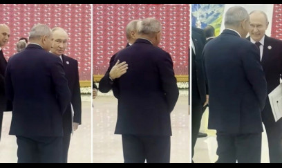 Ermənilər Putinlə Paşinyanın bu fotosunu müzakirə edir 