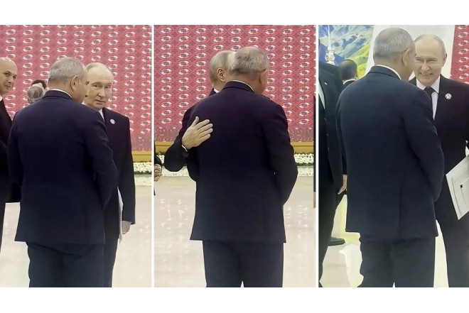 Ermənilər Putinlə Paşinyanın bu fotosunu müzakirə edir 