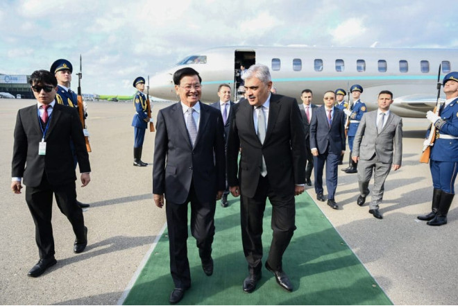 Laos Prezidenti Azərbaycana rəsmi səfər edib