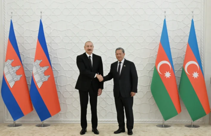 İlham Əliyev və Hun Manet mətbuata bəyanatla çıxış etdilər - YENİLƏNİB