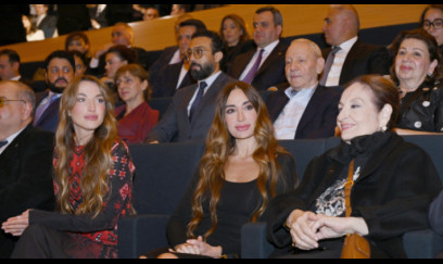 Arzu və Alyona Əliyevalar "44" bədii filminin premyerasında - FOTOLAR