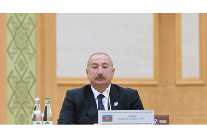 İlham Əliyev: Horadiz–Ağbənd dəmir yolu xətti strateji əhəmiyyət daşıyır 