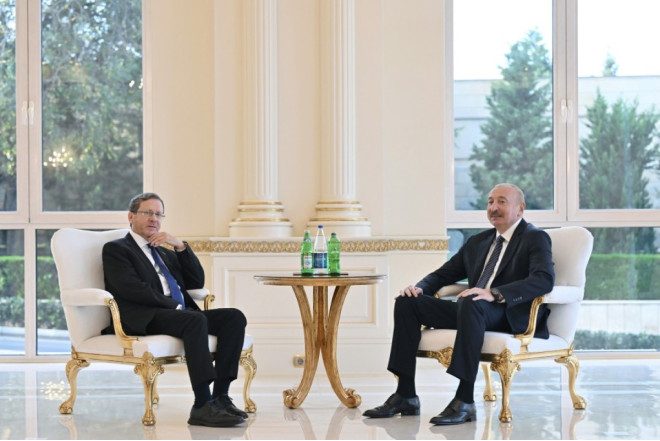 Prezident İlham Əliyevin İsrail Prezidenti ilə görüşü olub 