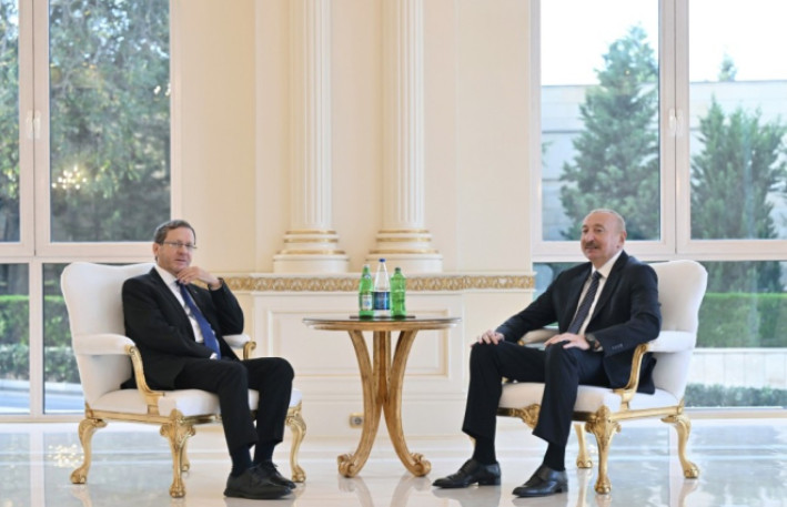 Prezident İlham Əliyevin İsrail Prezidenti ilə görüşü olub 