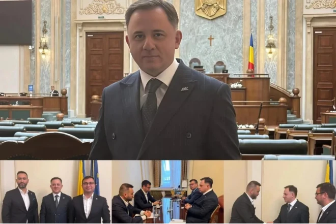 AQC sədri Rumıniya Senatında görüşlər keçirib- FOTO