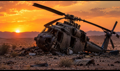 Bu ölkədə hərbi helikopter qəzaya uğradı 