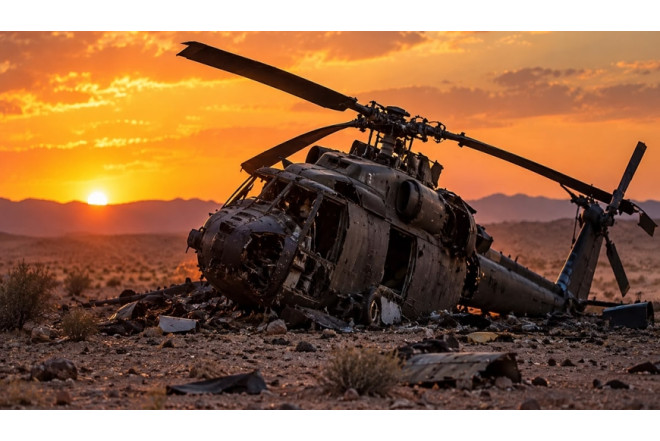 Bu ölkədə hərbi helikopter qəzaya uğradı 