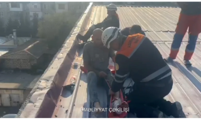 Sumqayıtda tikilidə təmir işləri aparan şəxs xəsarət alıb 
