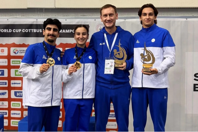 Azərbaycan gimnastları Dünya Kuboku seriyalarının qalibi olublar 