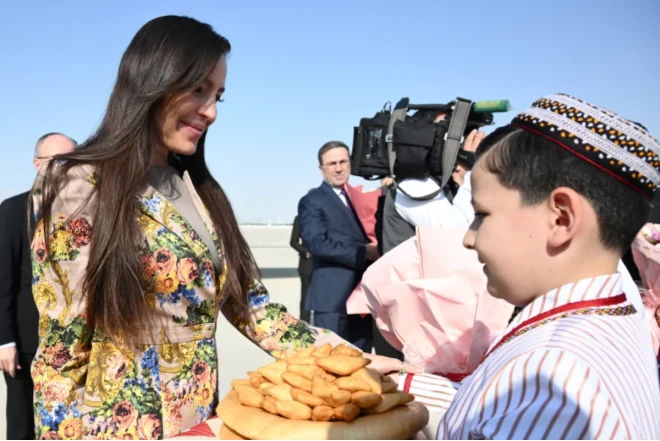 Leyla Əliyeva Türkmənistana səfərindən paylaşım edib 