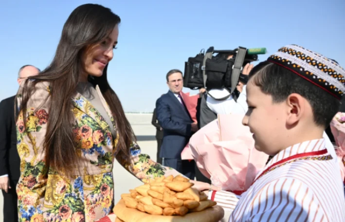 Leyla Əliyeva Türkmənistana səfərindən paylaşım edib 
