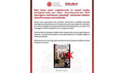 Türkiyə bayrağının Azərbaycanda endirilməsi - Türkiyə PA