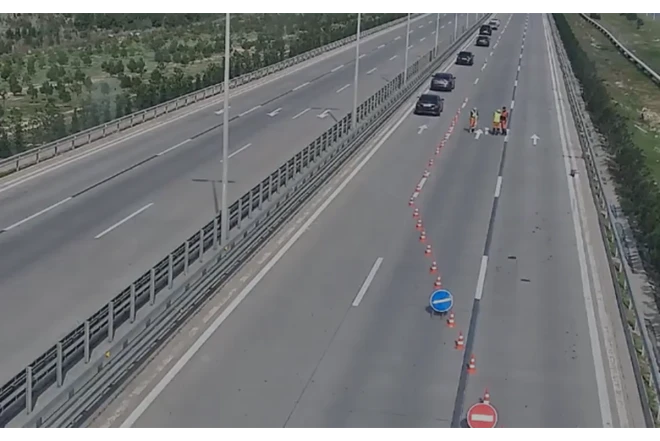 Bu yolda sürət həddi endirildi 