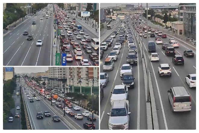 Bakıda 25 istiqamətdə sıxlıq var 