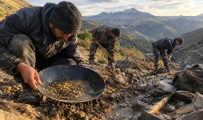 Lerikdə qanunsuz qızıl axtaranlara qarşı əməliyyat: Ölən var - FOTO