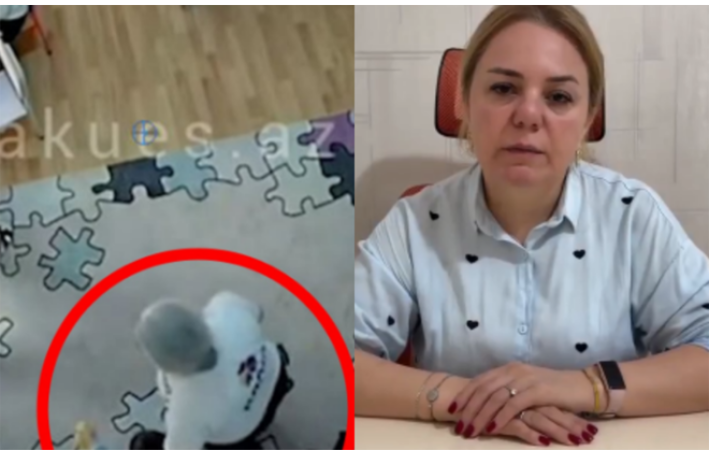 Autizmli uşağa zorakılıq edən müəllim üzr istədi 