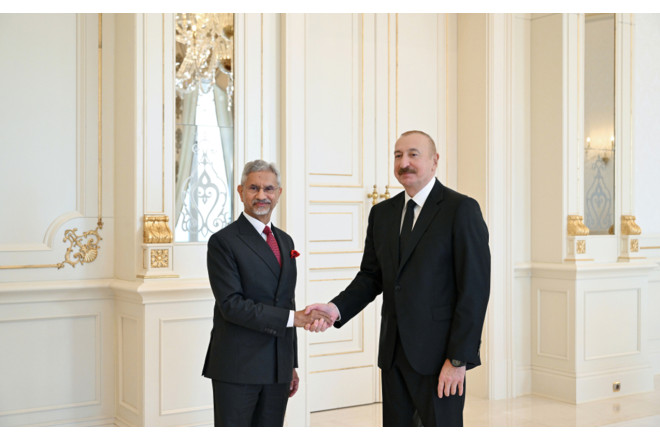 Prezident Hindistanın xarici işlər nazirini qəbul etdi - FOTO